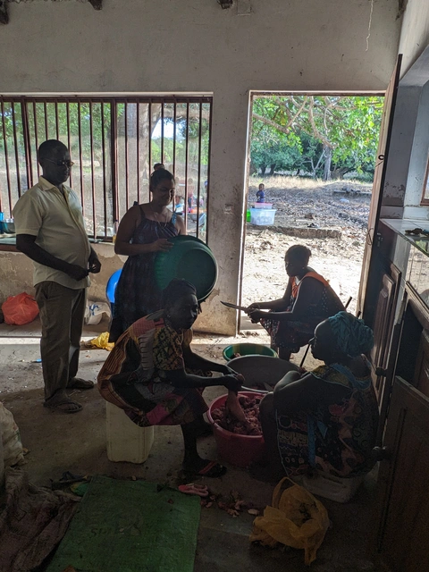 The kitchen team at work