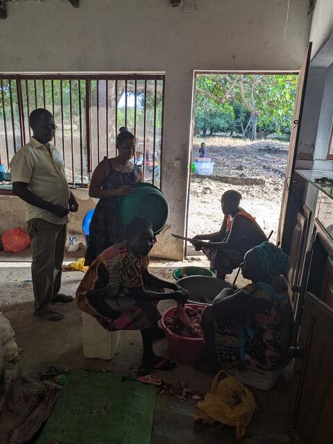 The kitchen team at work