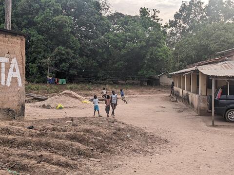 Staff members' children at play