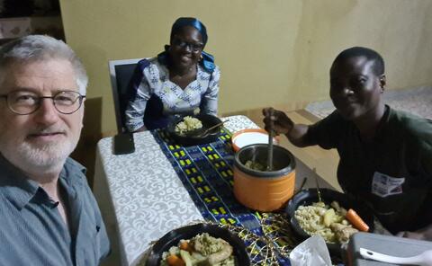 Evening Meals with our hostess