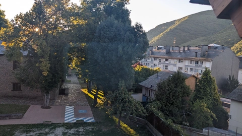 View of the courtyard from bedroom window
