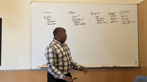 Berni presents his initial plan for the Fa d'Ambu website