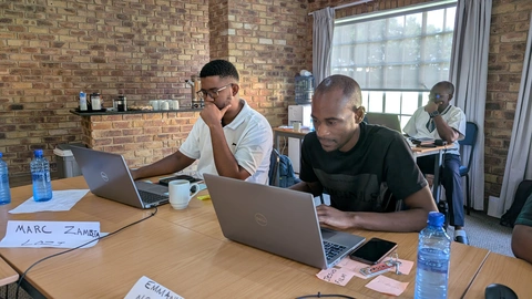 Students at work on Day 4