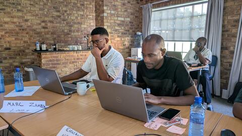 Students at work on Day 4