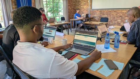 Students at work Day 4