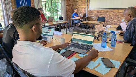 Students at work Day 4