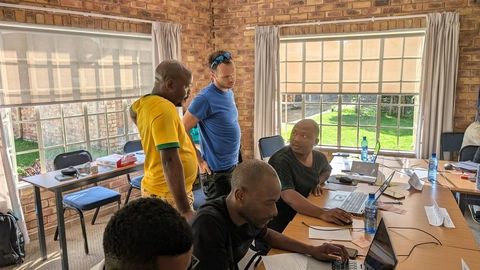 Roman helps the seSotho team