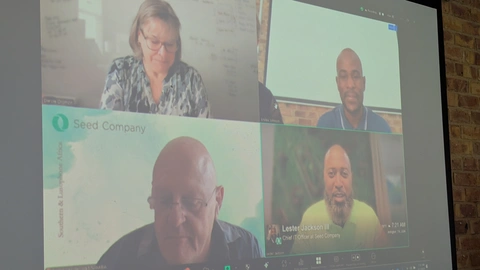 Seed Company staff joined the celebration via Zoom