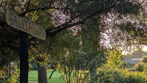 Galilee Way leading to our accommodation block