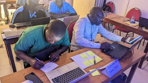 Serer Sine team at work