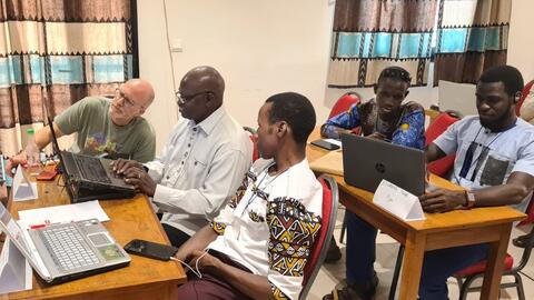 John with the Manjac team