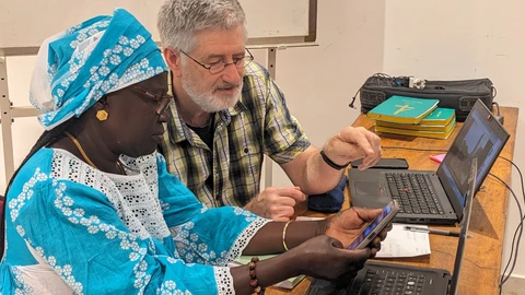 Dan spent a day working with a visiting Ndut translator