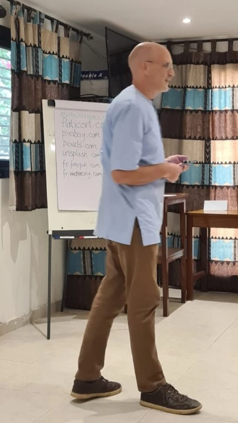 John introduces the website showcase session at the celebration