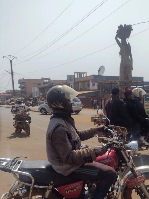 Motorbikes are everywhere in Mbouda