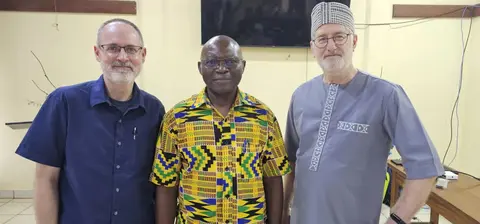 David, Francis, and Dan at the closing ceremony
