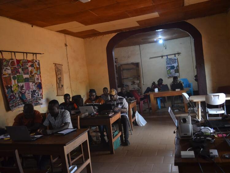 Participants in training room