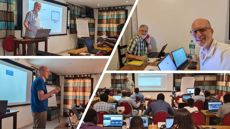 Dan & John preparing and presenting