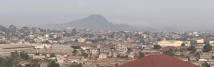 View of the hills around Yaounde